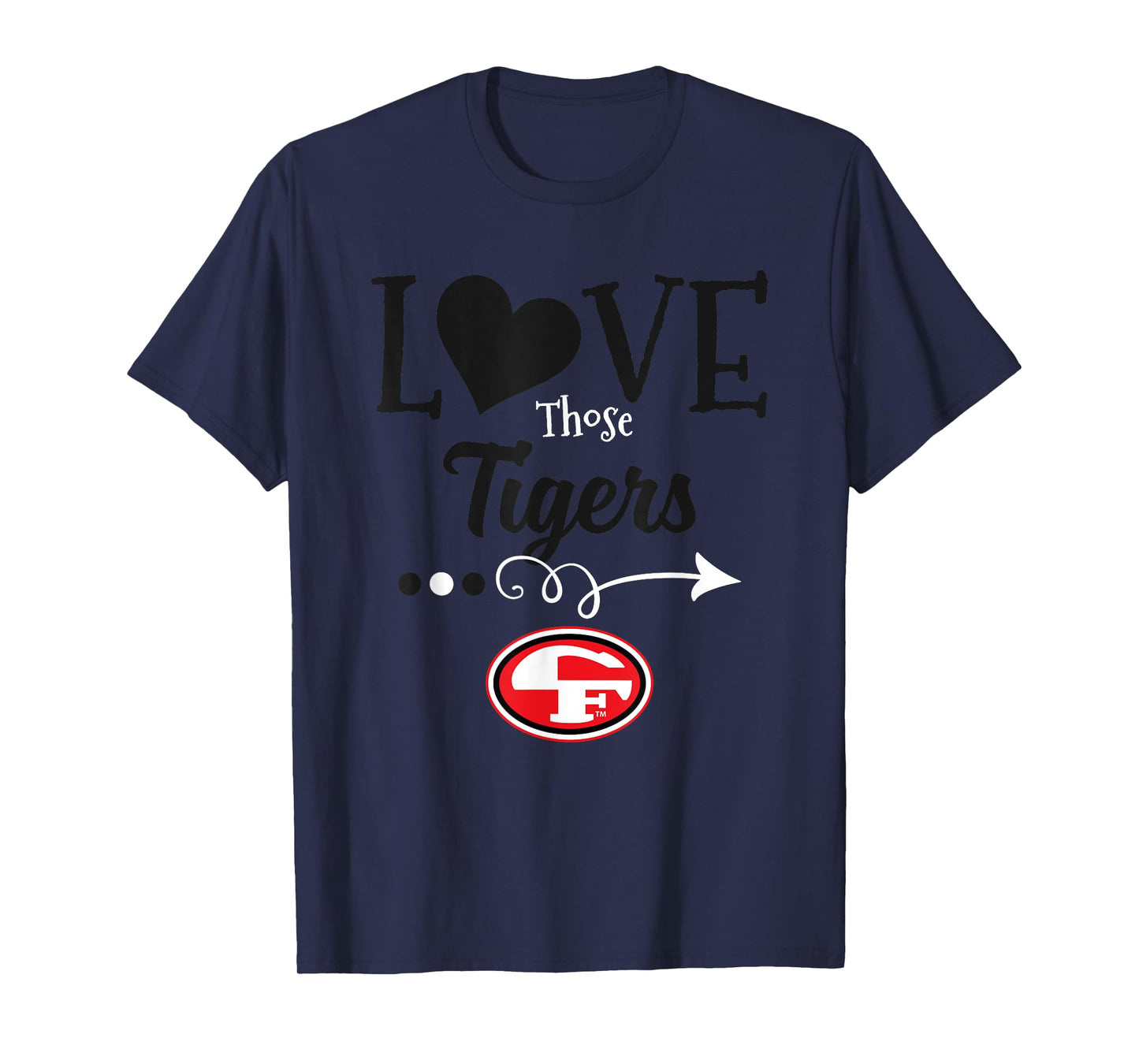Cedar Falls Tigers Logo Love Those HS T-Shirt