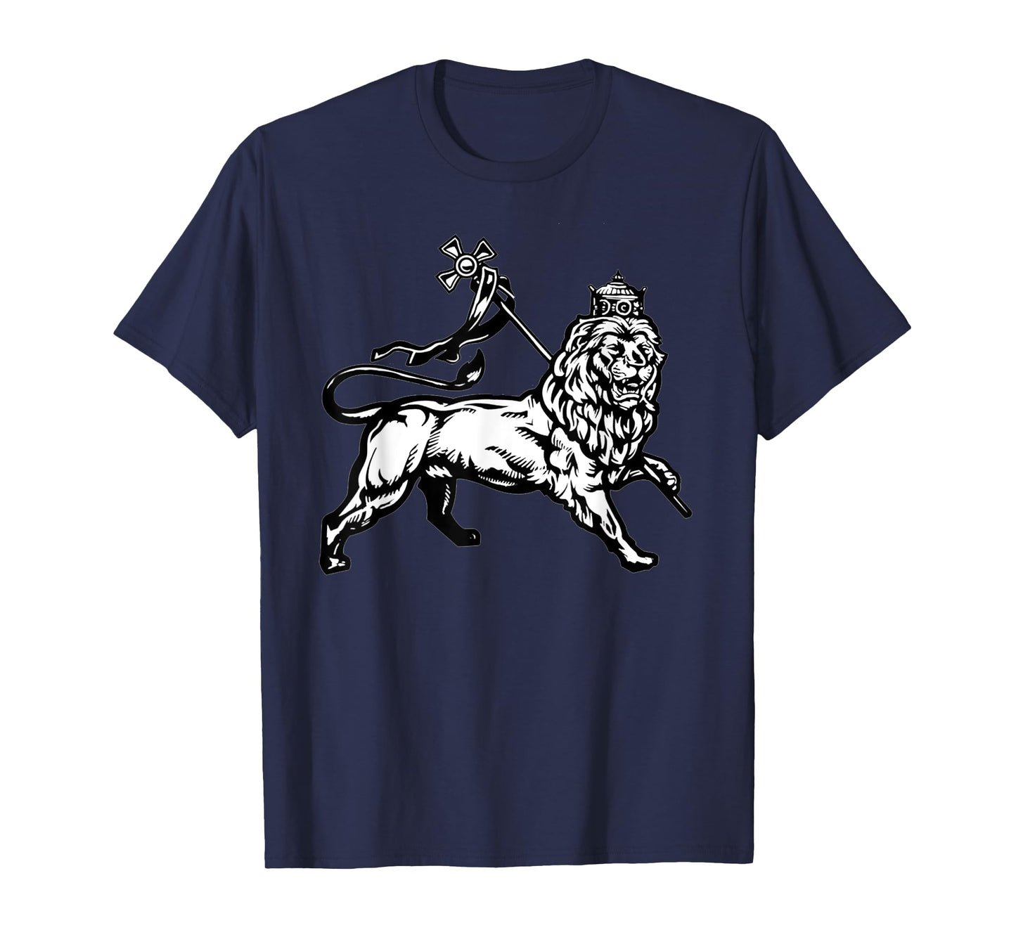 Ethiopian Rasta gift Lion of Judah With Ethiopian Cross T-Shirt