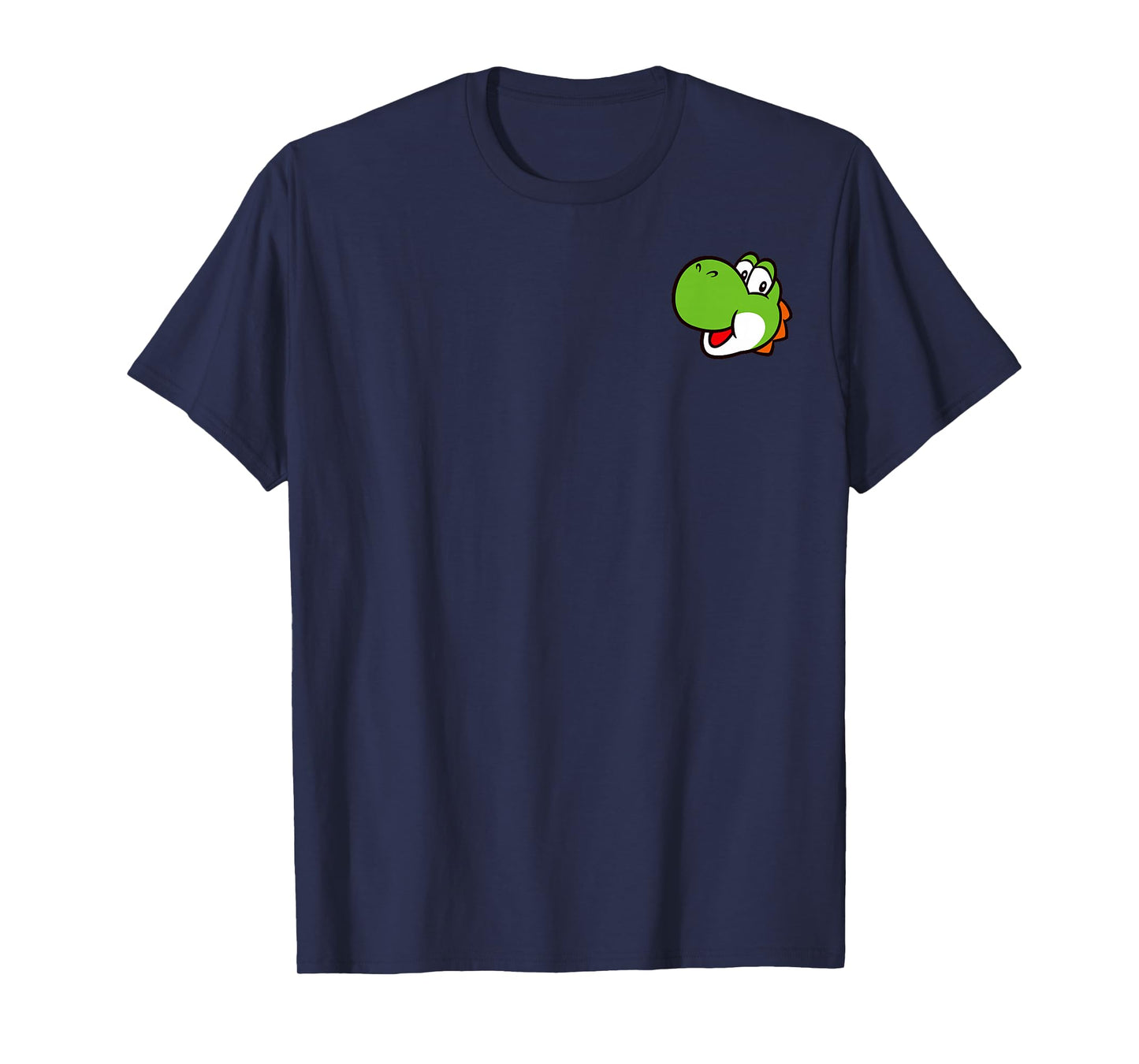 Super Mario Bros Yoshi Left Chest Portrait T-Shirt