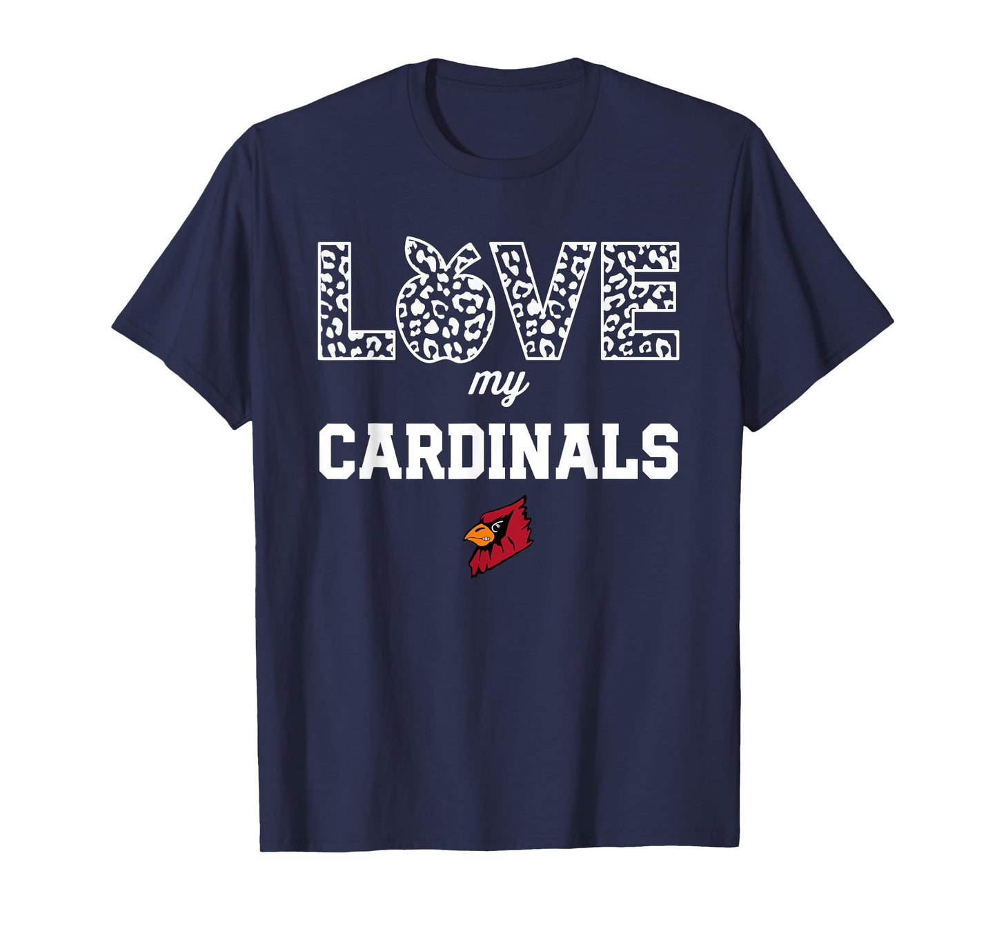 Triad Cardinals Logo Love My Team HS T-Shirt