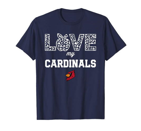 Triad Cardinals Logo Love My Team HS T-Shirt