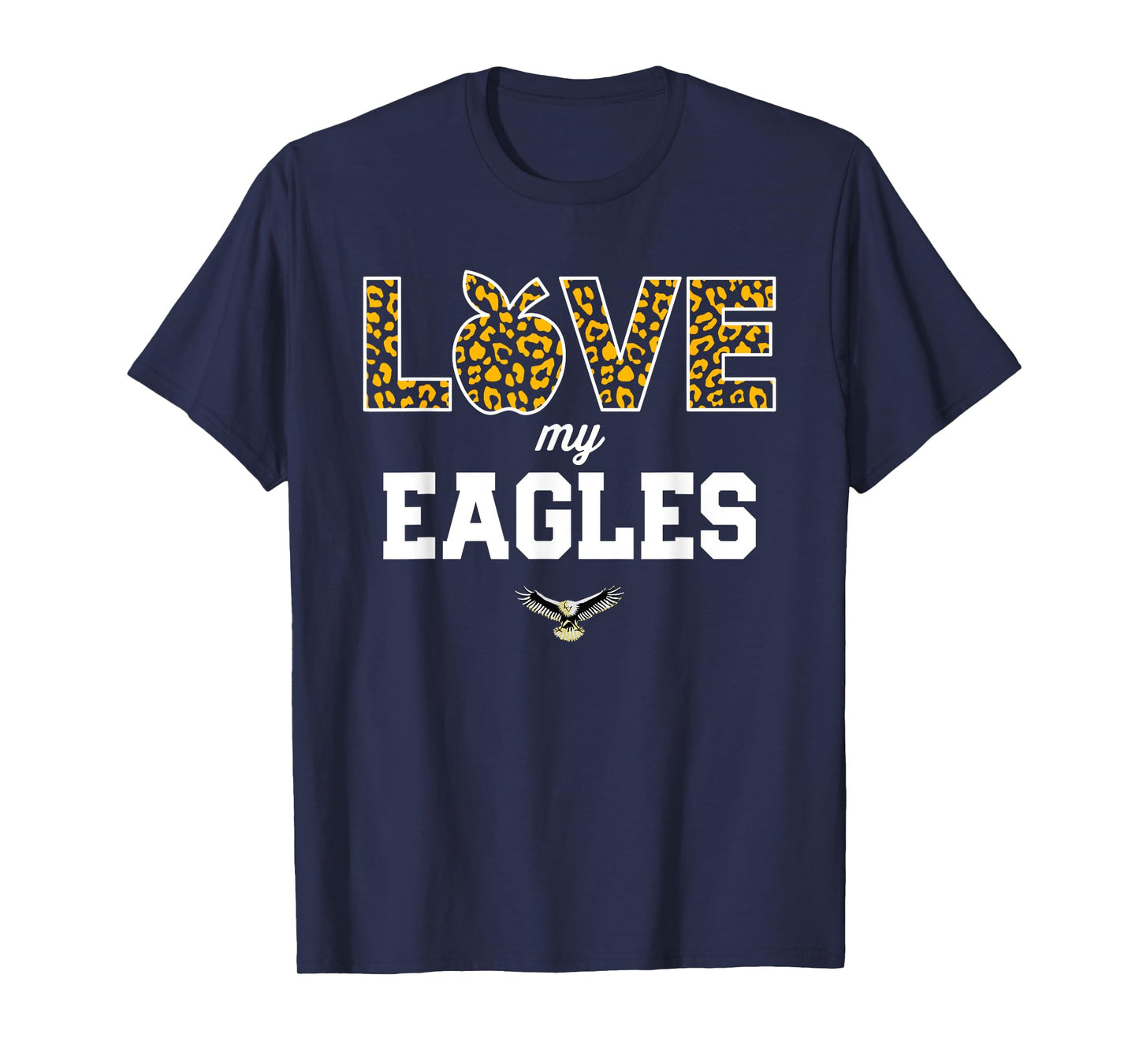 Dunlap Eagles Logo Love My Team HS T-Shirt