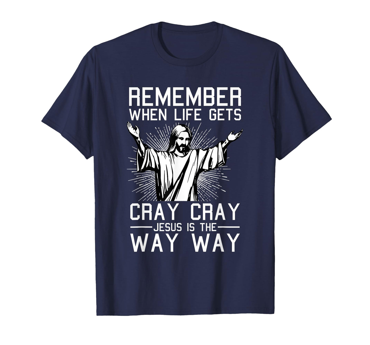 Jesus Is The Way Christmas Funny Faith Religious Christian T-Shirt