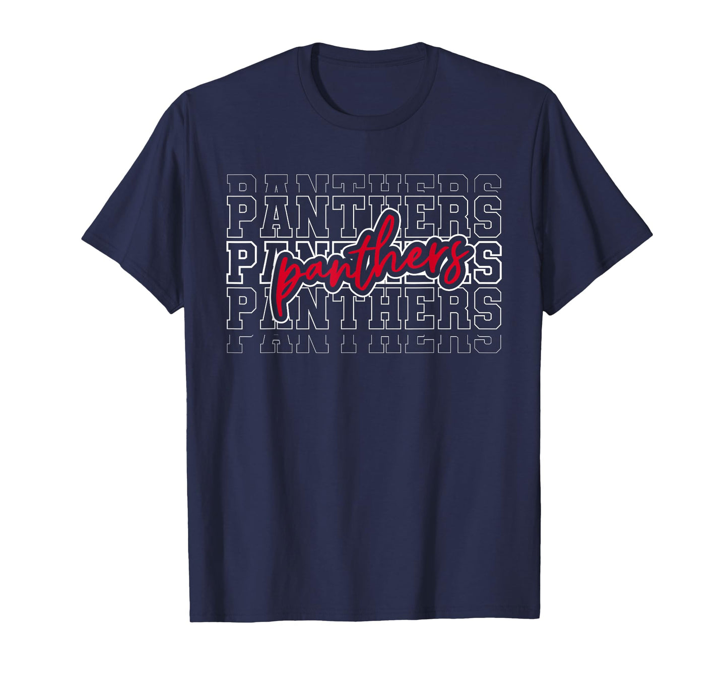 Vintage Panthers School Sports Name Spirit Back To School T-Shirt