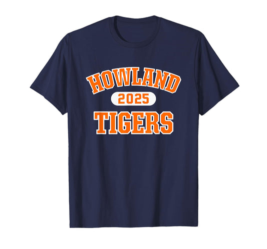 Howland Tigers High School Arch 2025 T-Shirt
