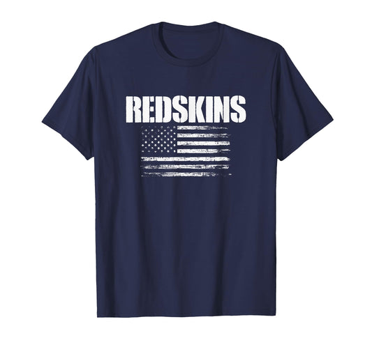 Kingston Redskins USA Flag Pride T-Shirt