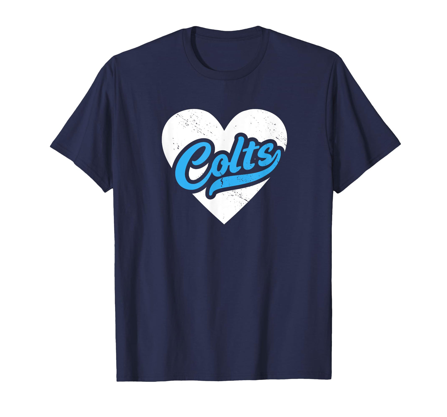 Vintage Colts High School Go Colts Pride Heart T-Shirt