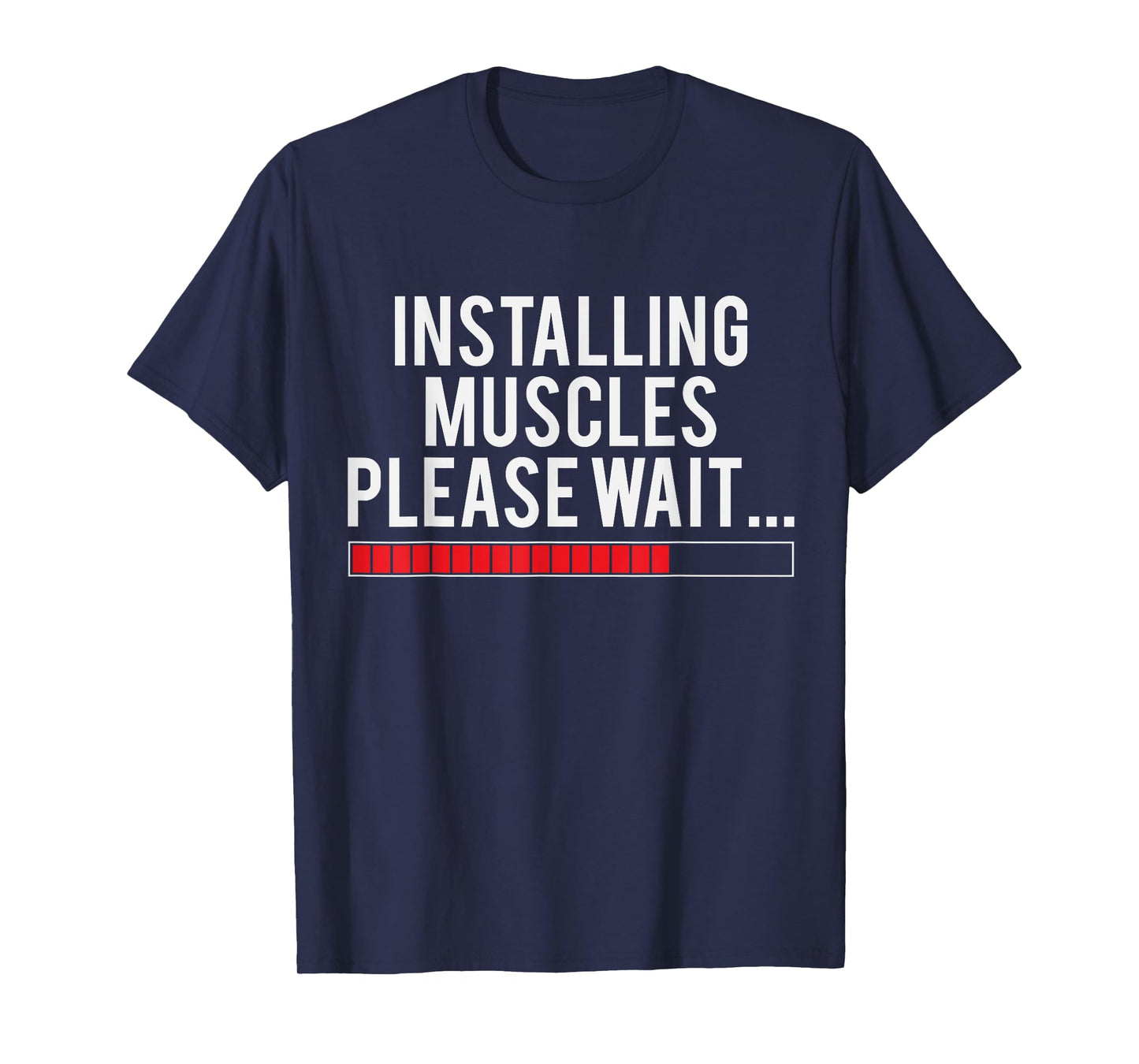 Funny Gym Pun Weightlifting Muscle Crew Workout Weightlifter T-Shirt