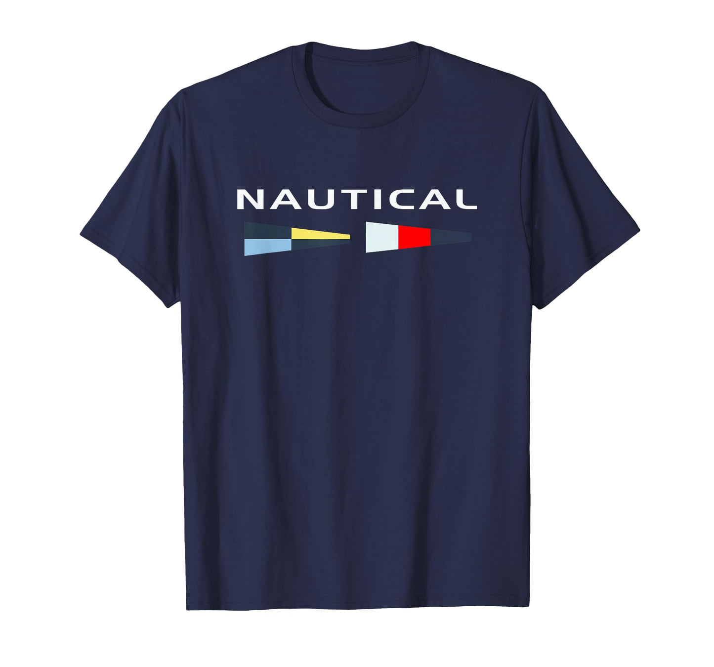 Nautical Maritime Flags Cool Men Women Boy Girl Sailboat T-Shirt