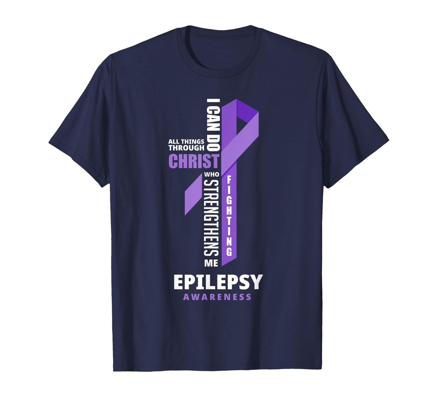 Epilepsy Warrior God Jesus Christ Epilepsy Awareness T-Shirt