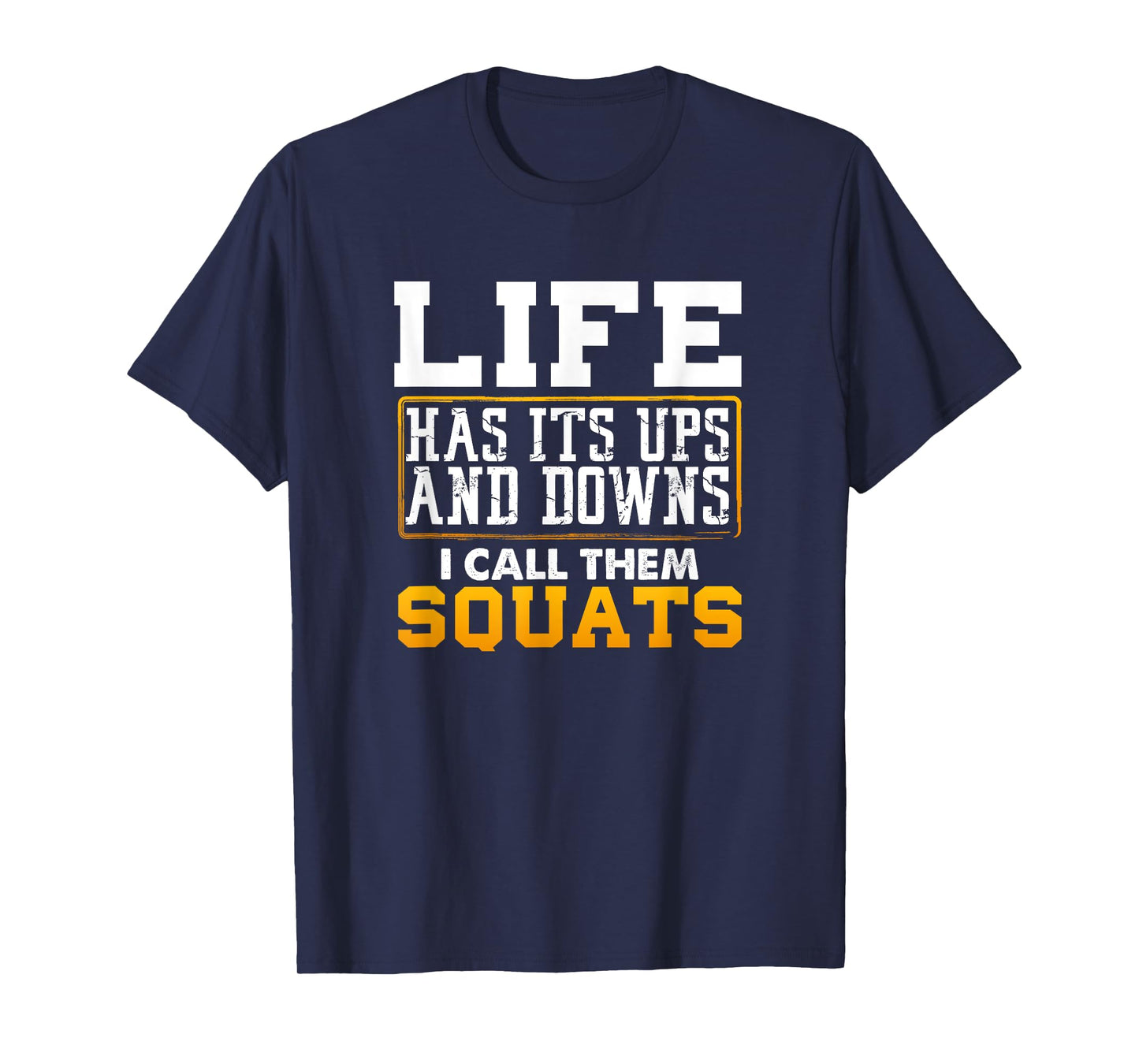 Funny Fitness Gym Workout Weights Squat Men Women Gift T-Shirt