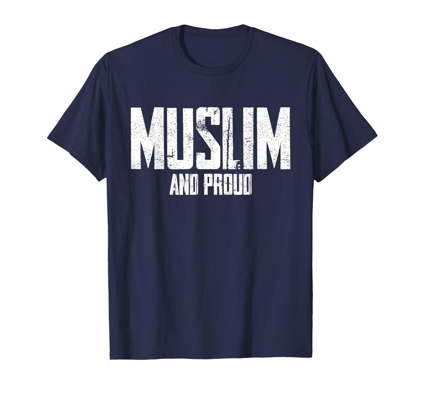 Muslim and proud Islam Islamic Religion Arabic Quran Pray T-Shirt
