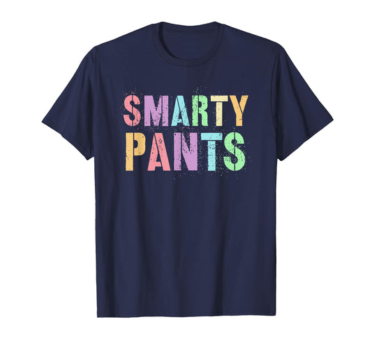 Cute Little Miss SMARTY PANTS Hello ABCD Phd Last Day School T-Shirt