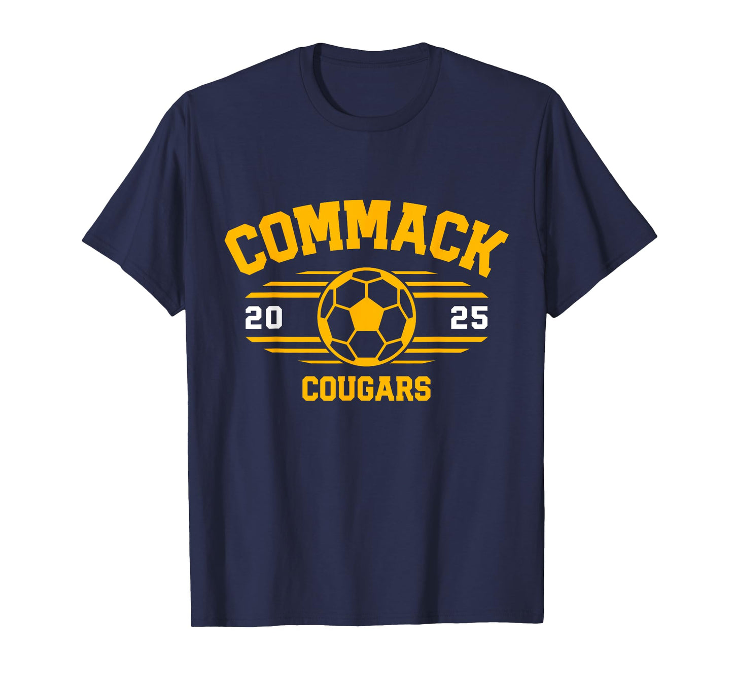 Commack Cougars Soccer Ball 2025 T-Shirt