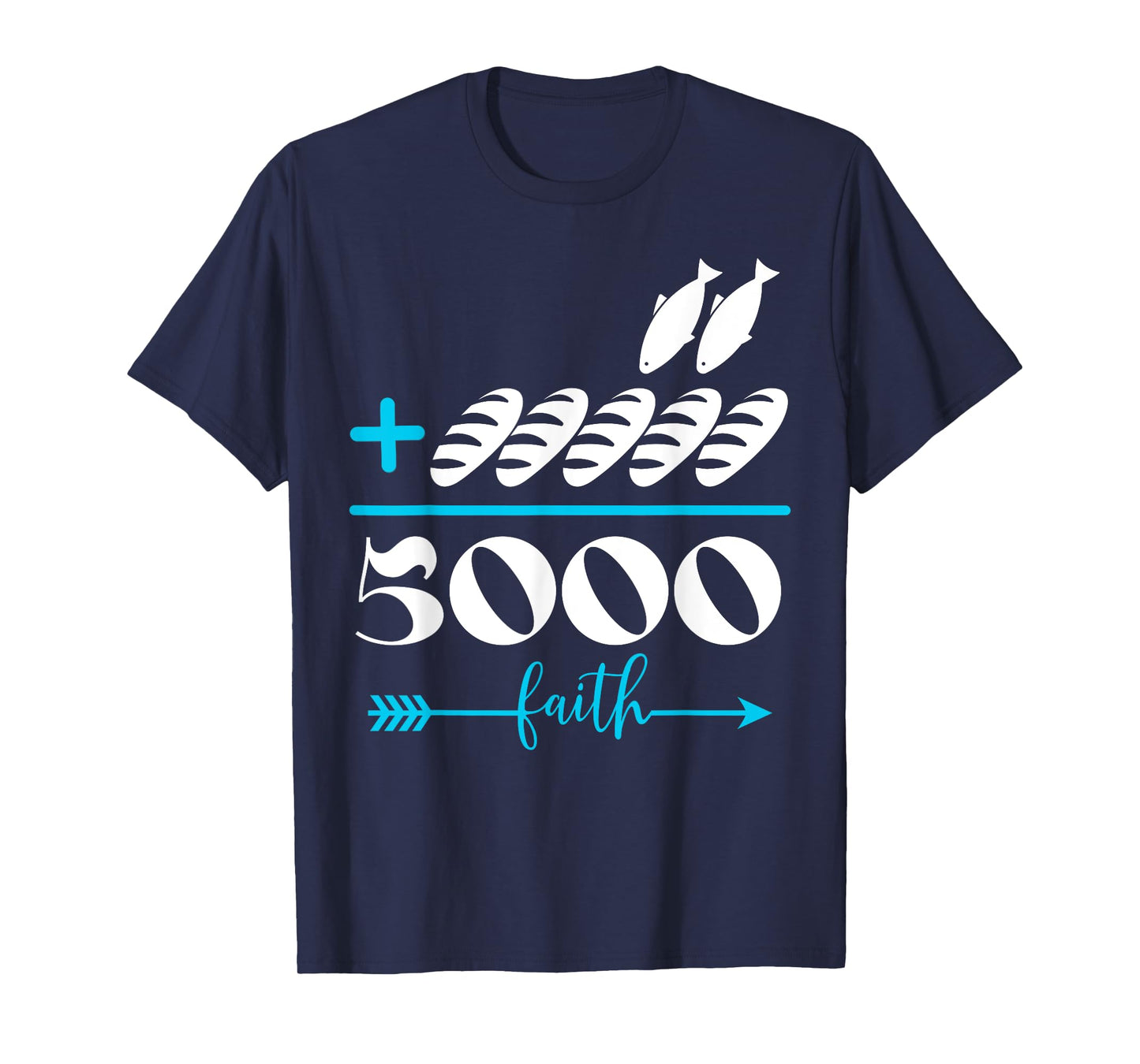 2 Fishes 5 Breads 5000 Chosen Jesus Against The Current T-Shirt