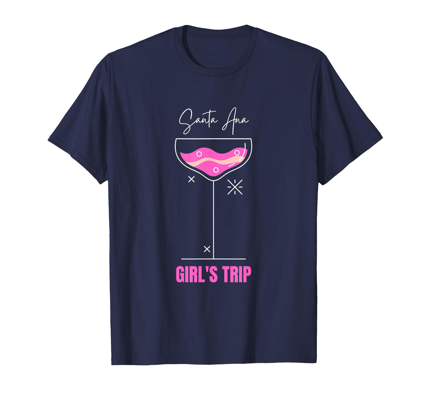 Girls Trip Beach Drink Santa Ana California T-Shirt