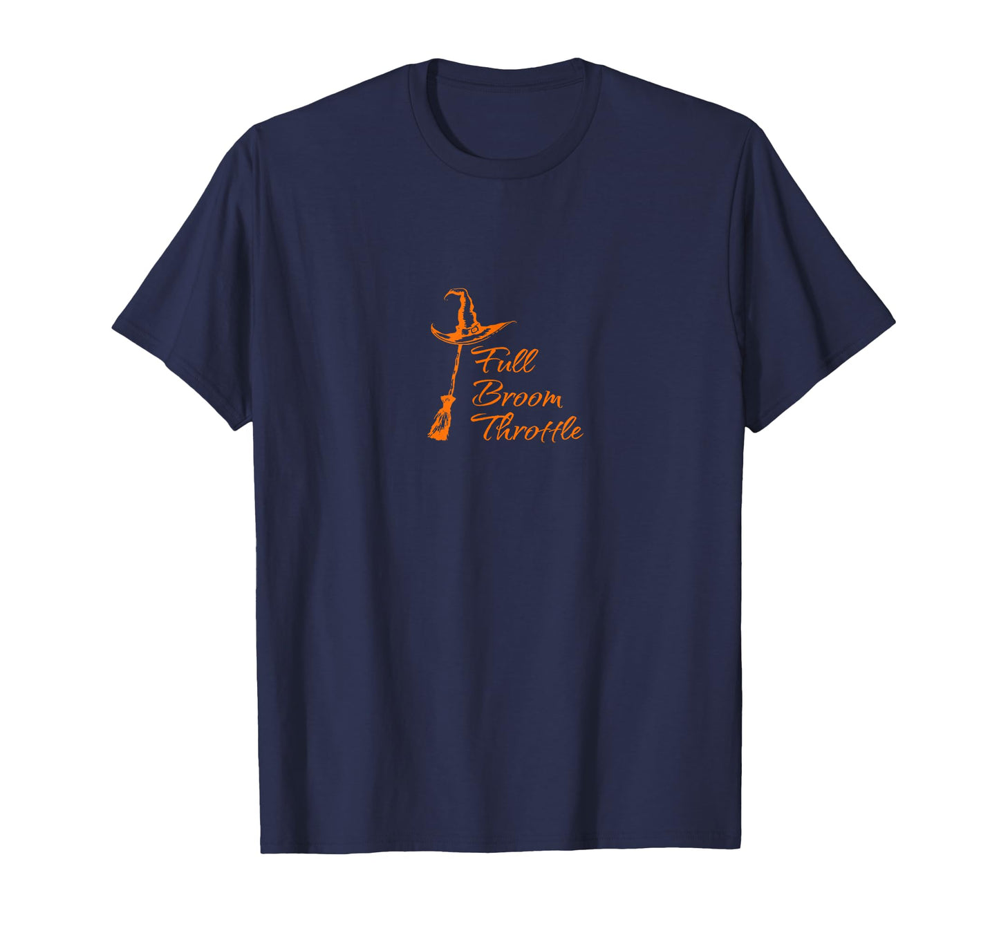 Halloween Witch Broom Full Broom Throttle T-Shirt