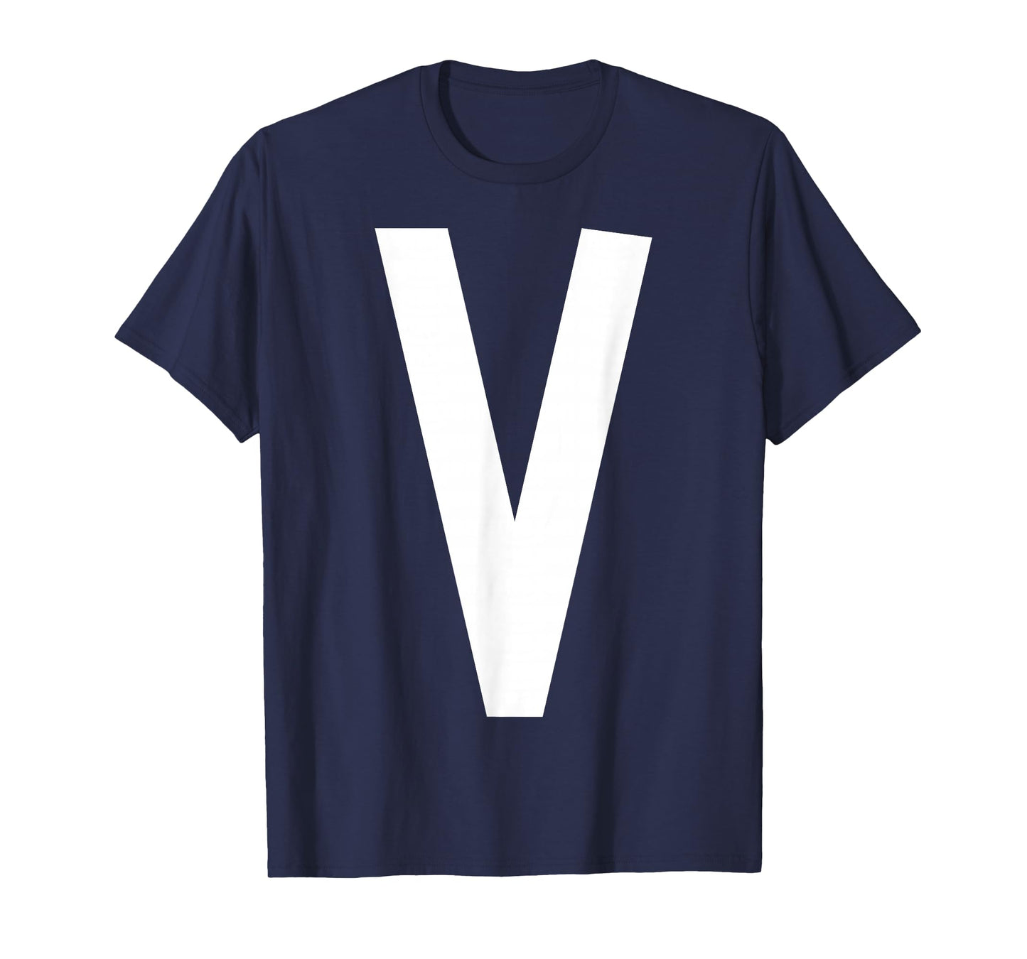 Letter V Funny Group Matching Christmas Costume 2025 Family T-Shirt