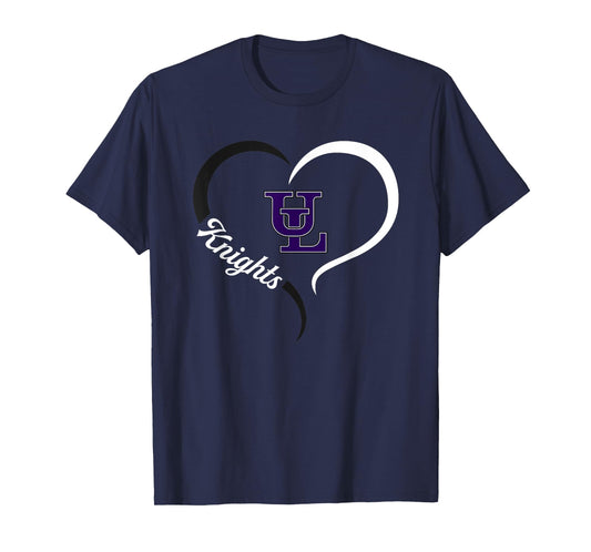 Upson Lee Knights Logo Half Heart Slogan HS T-Shirt