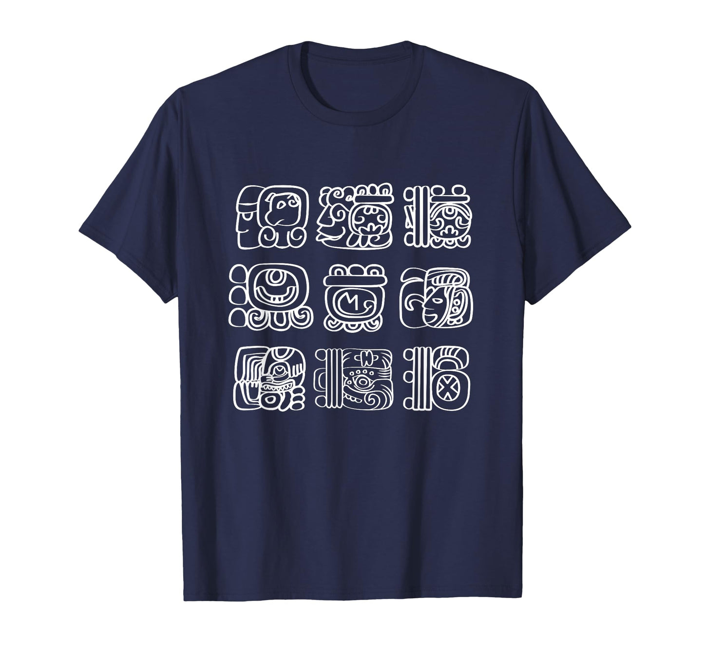 Vintage Mayan And Aztec Maya Hieroglyphs T-Shirt