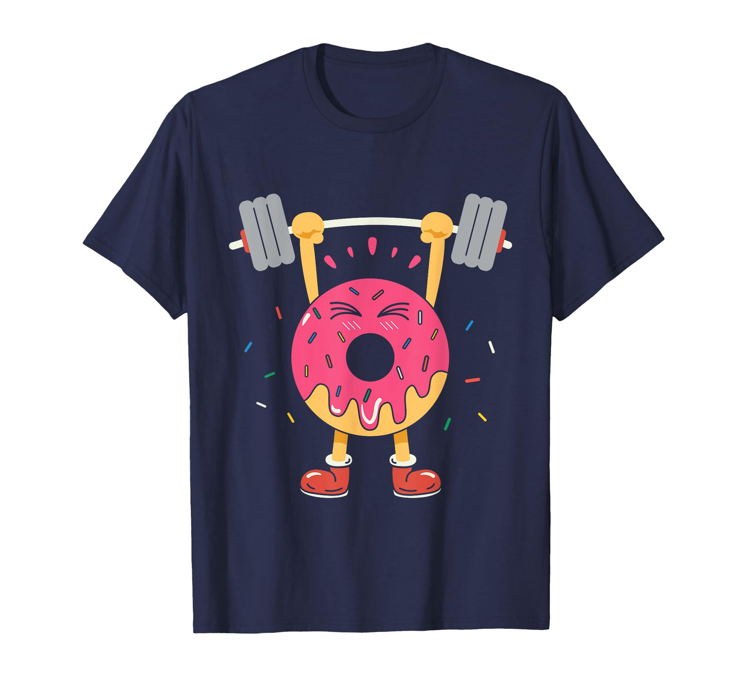 Weightlifting Funny Fitness Workout Gym Donut Lover Gift T-Shirt