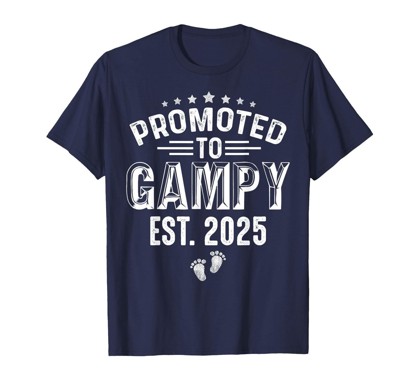 Promoted To Gampy est.2025 Fathers Day First time Gampy T-Shirt