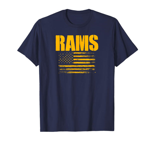 Ringgold Rams USA Flag Pride T-Shirt