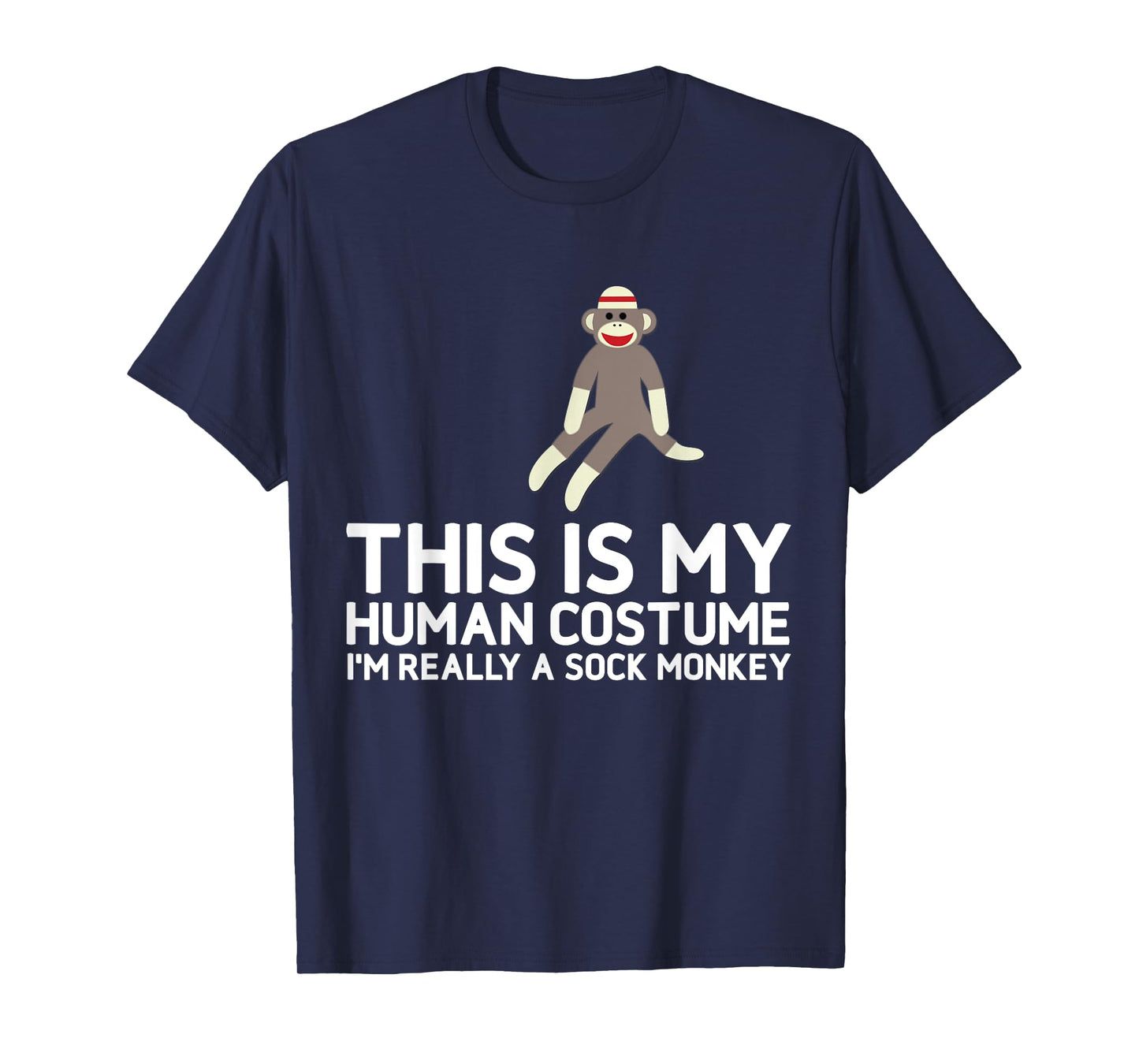 Funny Sock Monkeys Tee for Sock Monkey Lovers Human Costume T-Shirt