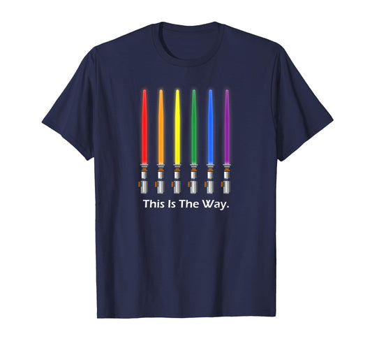 Cute Pride LGBTQ Support Special Saber Design Light Sword T-Shirt