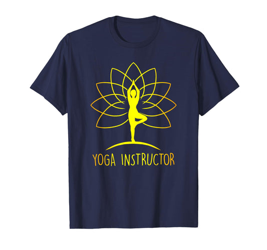 Yoga Instructor Lotus Flower Cool Meditation Instructor Gift T-Shirt