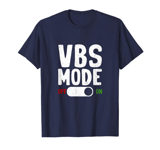 VBS Vacation Bible School Mode On Summer Christian Teacher T-Shirt