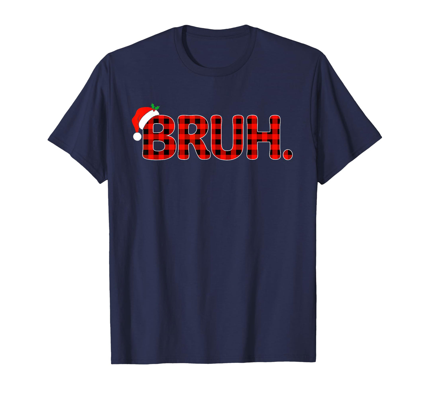 Bruh Christmas Shirt for Boys Girls Kids Funny Xmas Pajamas T-Shirt