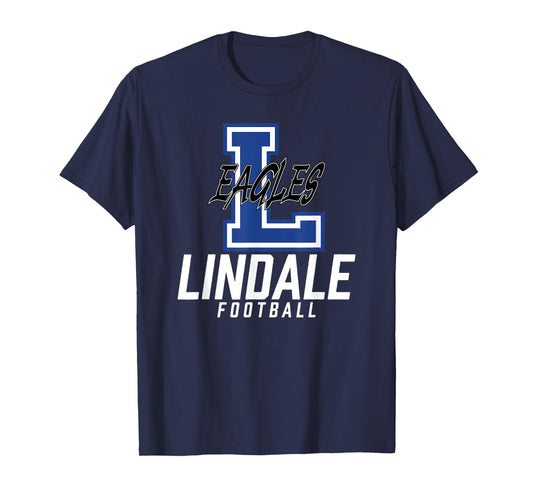 Lindale Eagles Logo Football Team HS T-Shirt