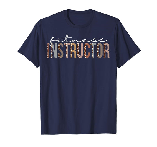 Fitness Instructor Leopard Appreciation For Women For Work T-Shirt