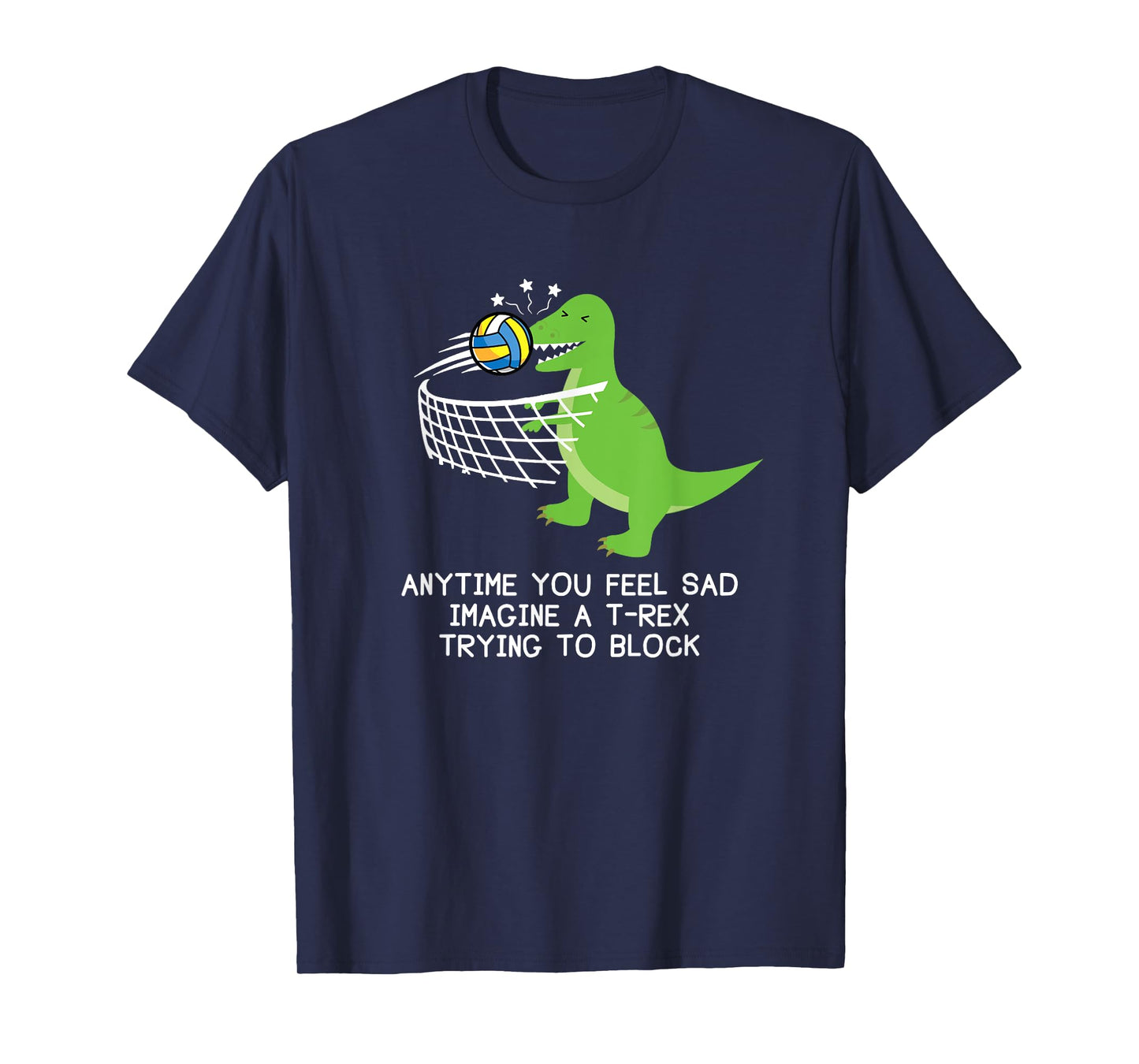 Volleyball T-Rex T-Shirt, Funny Volleyball Player Shirt T-Shirt