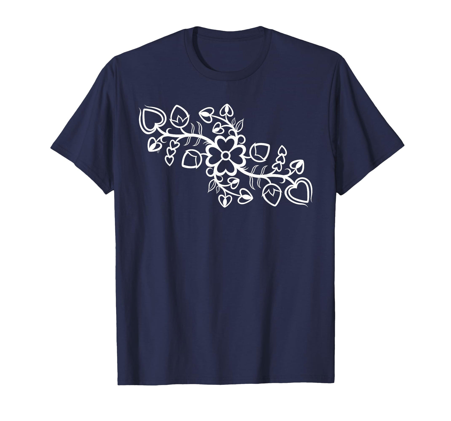 Anishinaabe Ojibwe Floral Native American Outline T-Shirt