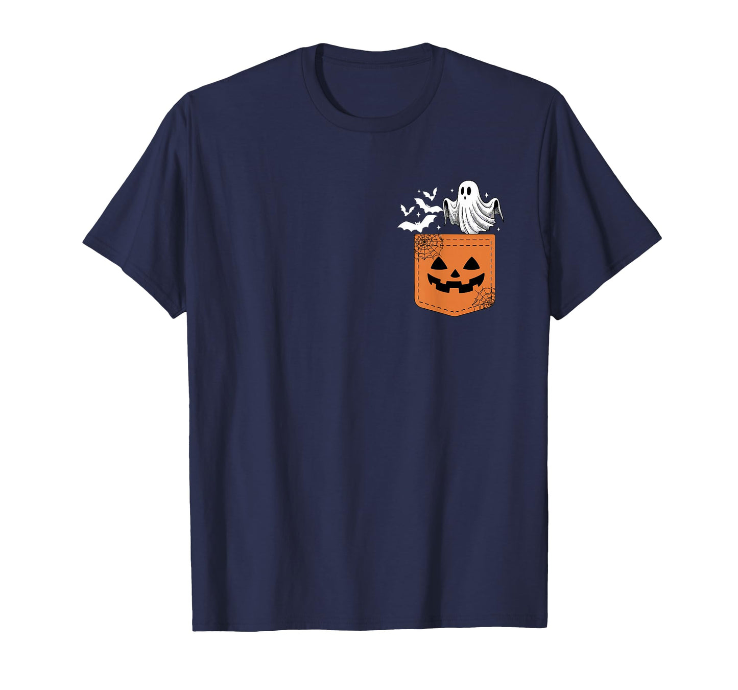 Cute Ghost Bat Halloween Boo Ghost Witch Spooky Seaon Womens T-Shirt