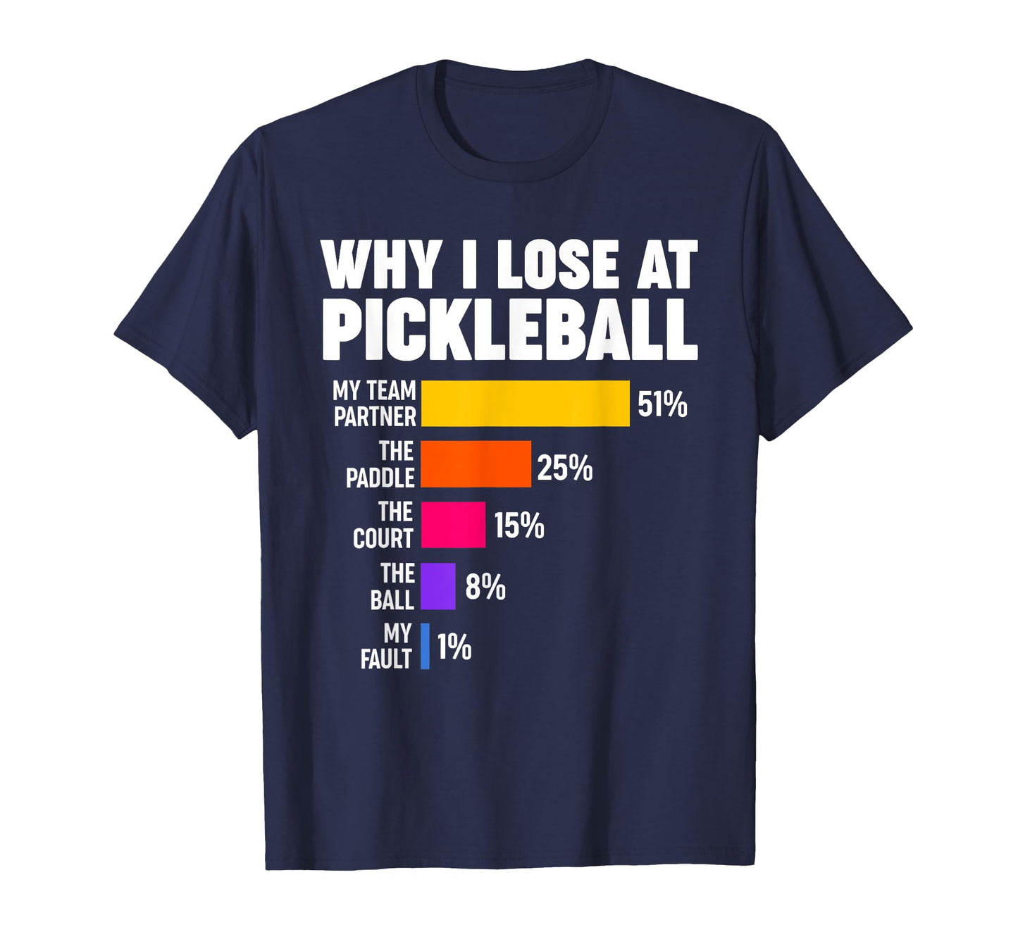 Why I lose at Pickleball T-Shirt