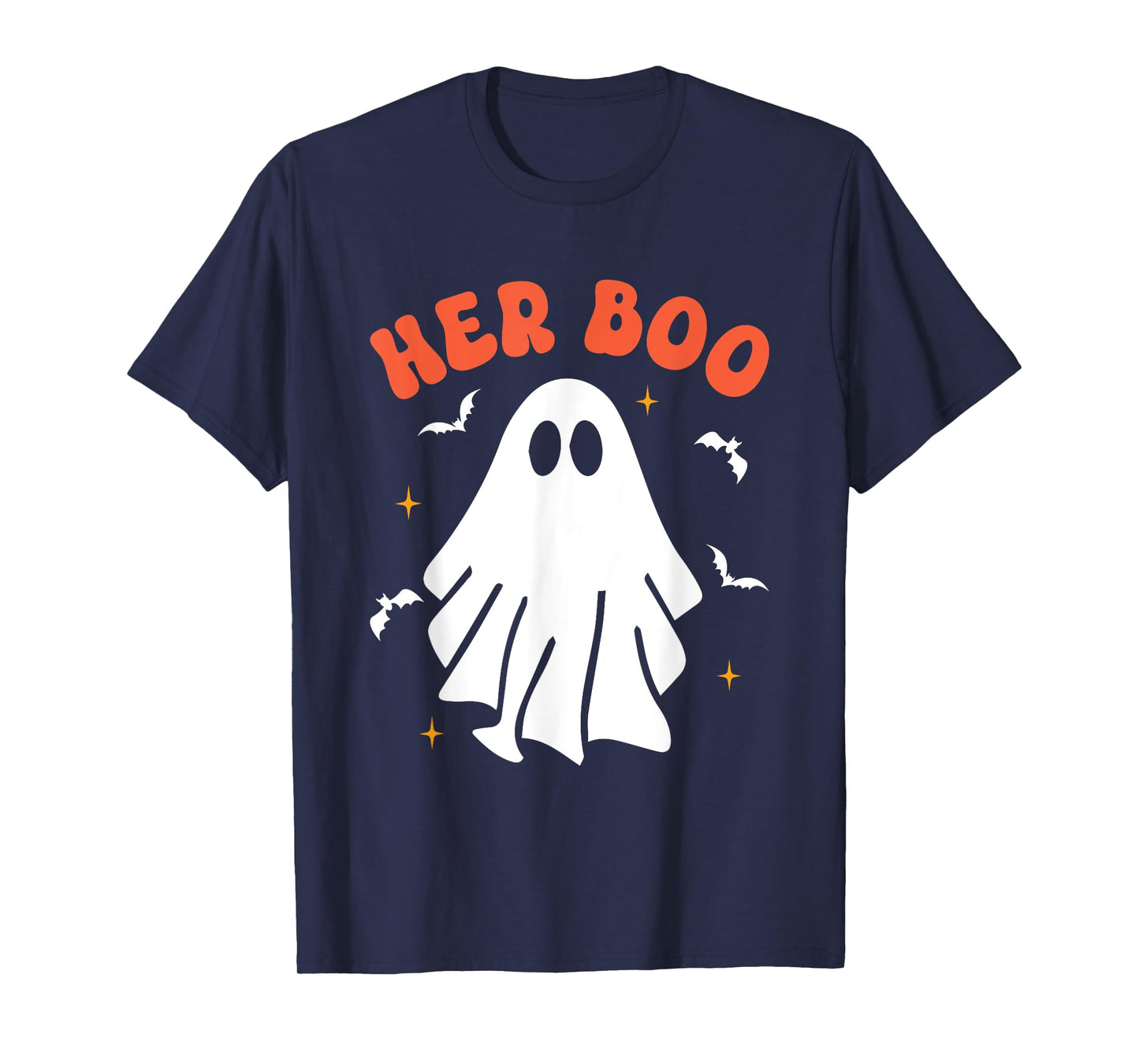 Her Boo & His Boo Funny Matching Halloween Pajama Couples T-Shirt