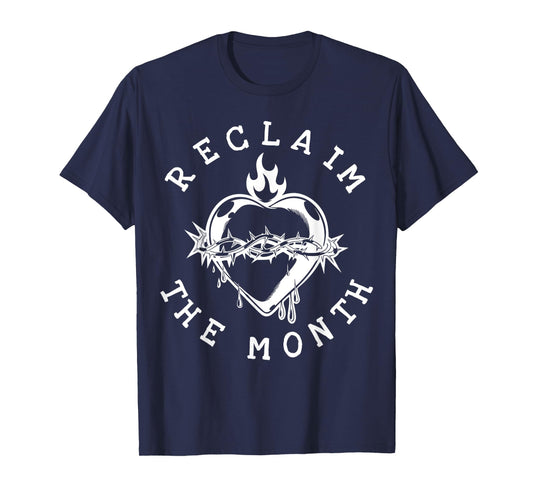 Reclaim The Month Sacred Heart Image June Month T-Shirt