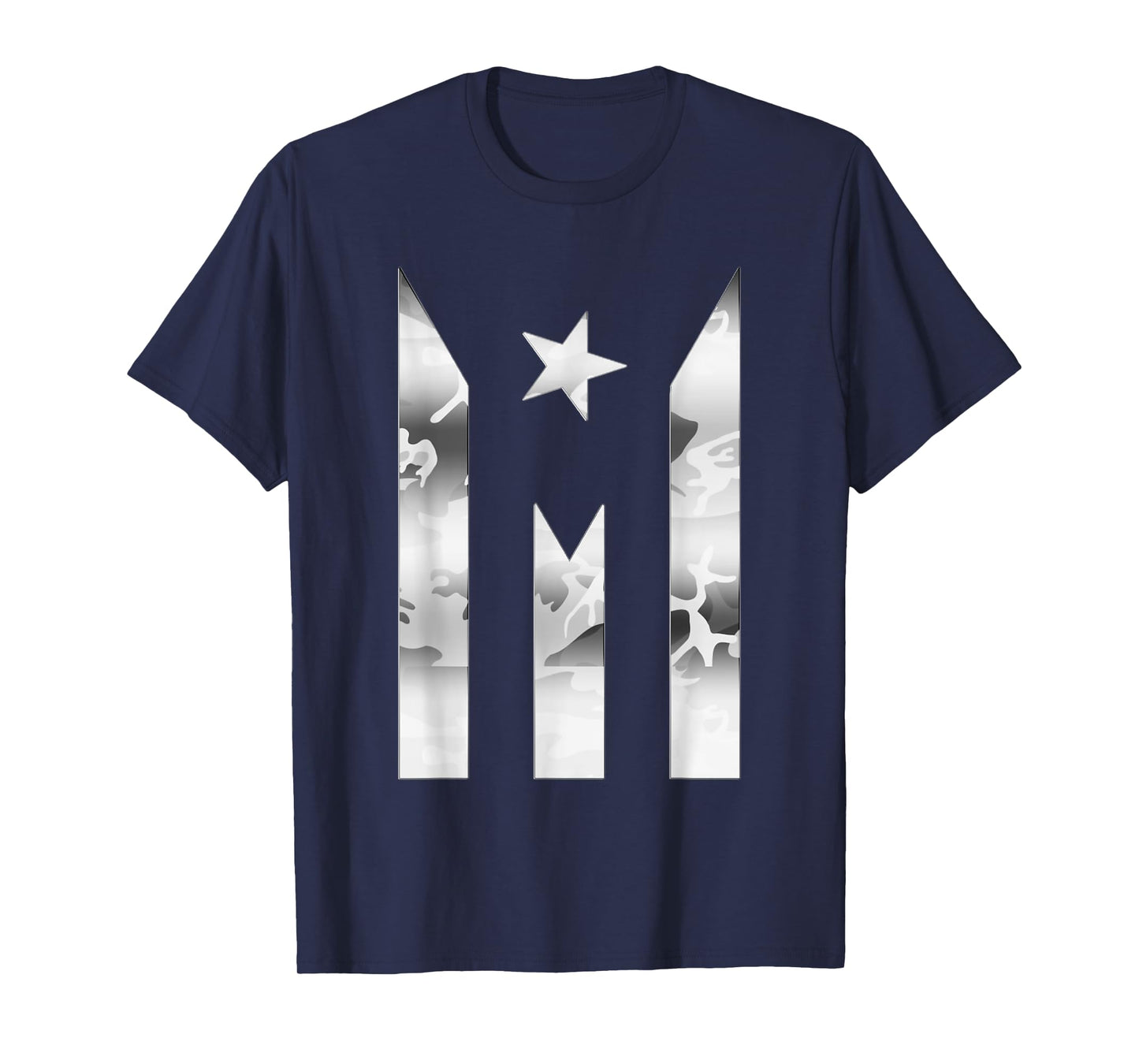 Boricua Strong Puerto Rico Resiste Black Flag Camo T-Shirt - Men's Unisex Adults Classic Fit Short Sleeve Crew Neck T-Shirt - Small - Black - 1 Count