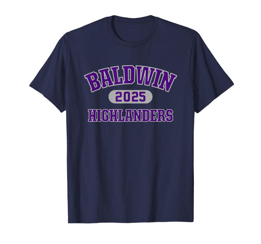 Baldwin Highlanders High School Arch 2025 T-Shirt