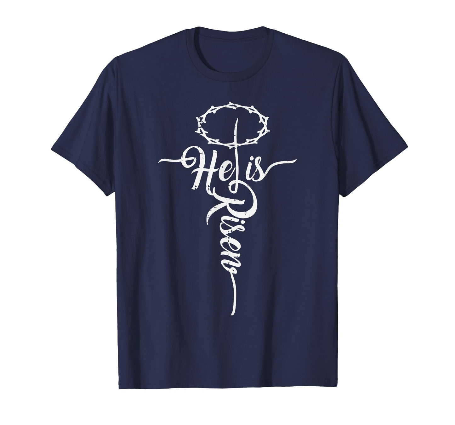 He Is Risen Cross Jesus Religious Easter Day Christians T-Shirt