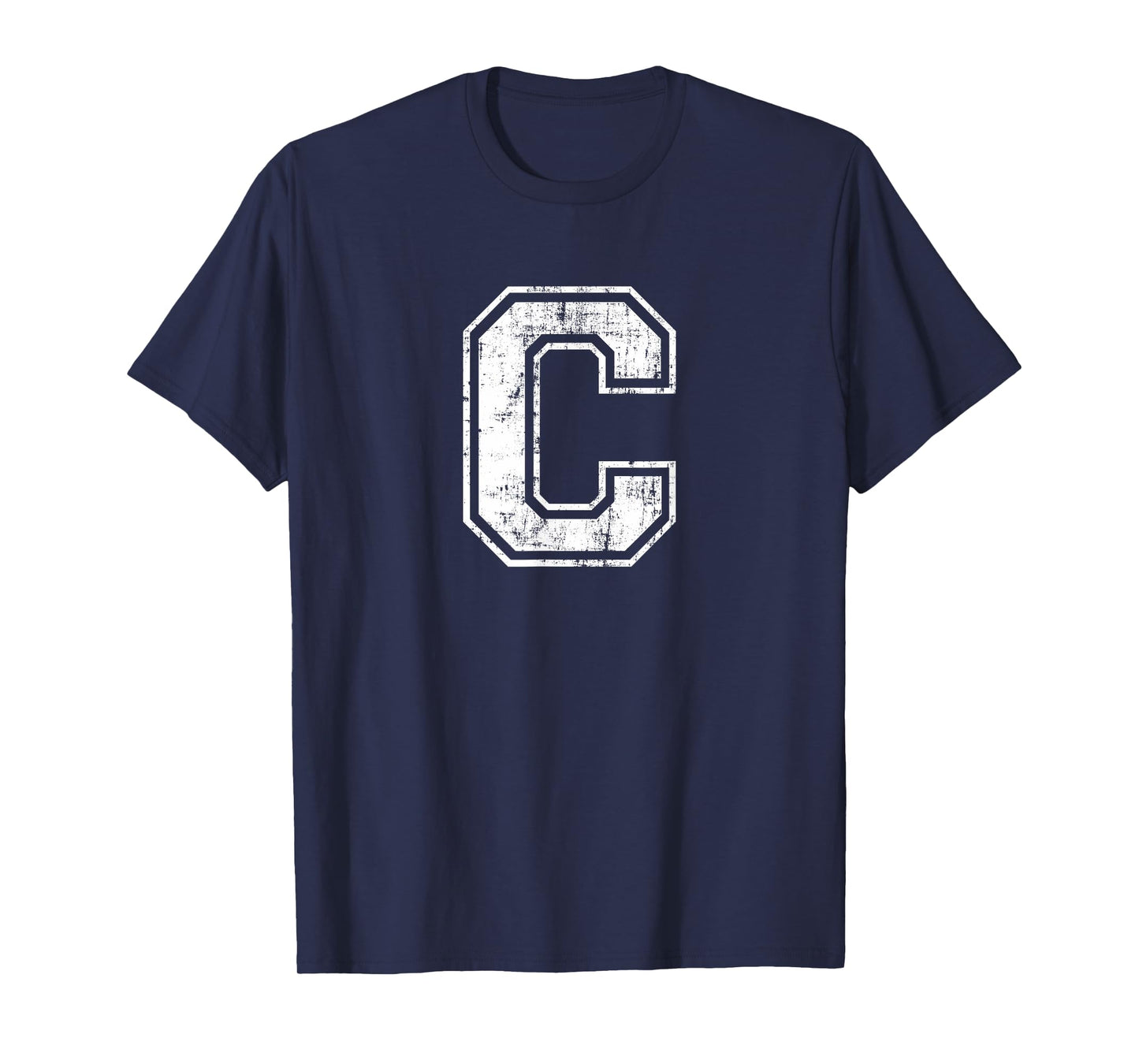 Letter C Uppercase Alphabet Initial School College Varsity T-Shirt