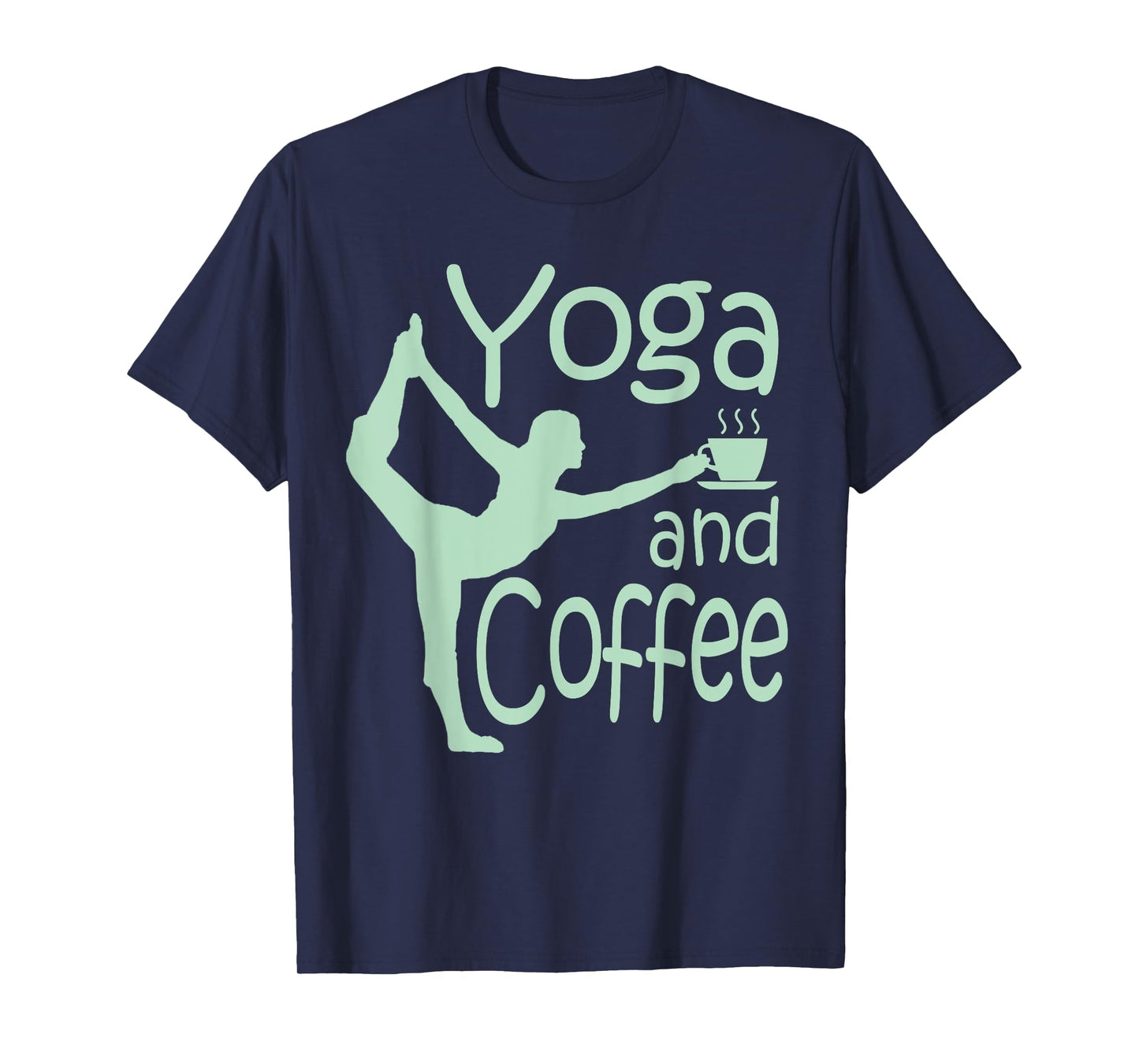 yoga for women with sayings yoga and coffee T-Shirt