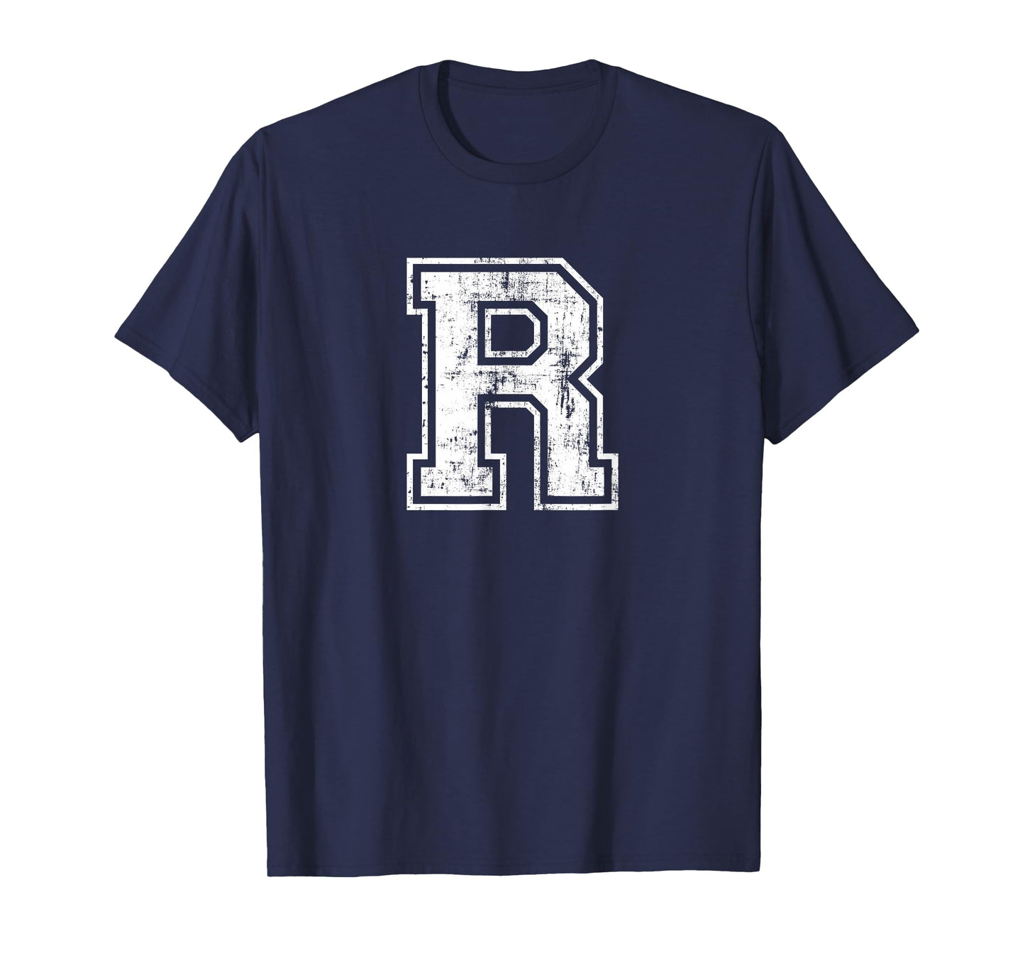 Letter R Uppercase Alphabet Initial School College Varsity T-Shirt