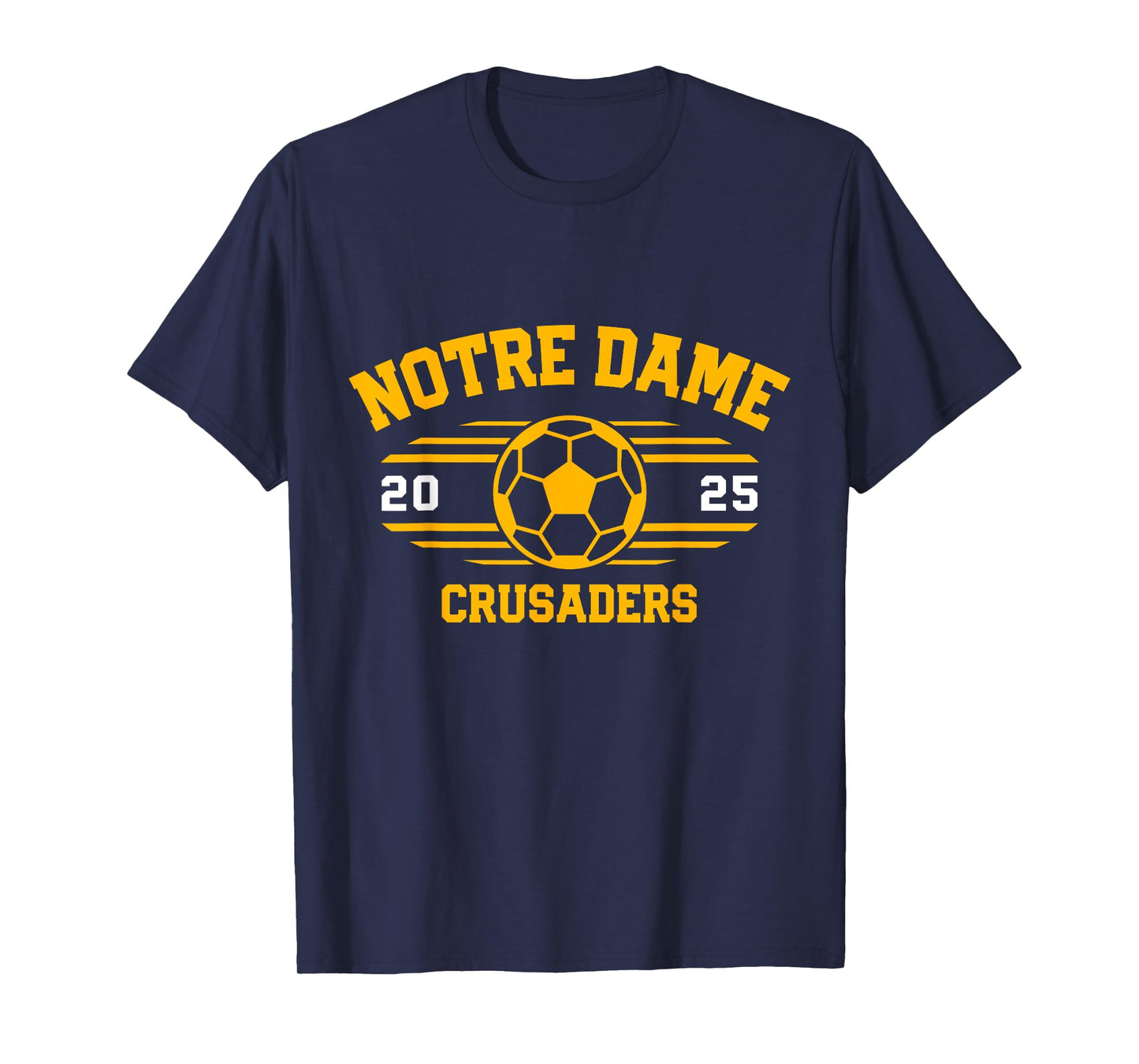 Notre Dame Crusaders Soccer Ball 2025 T-Shirt