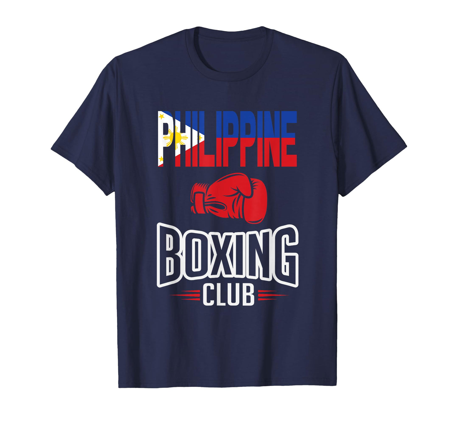 Philippine Flag Boxing Club Filipino Pinoy T-Shirt T-Shirt