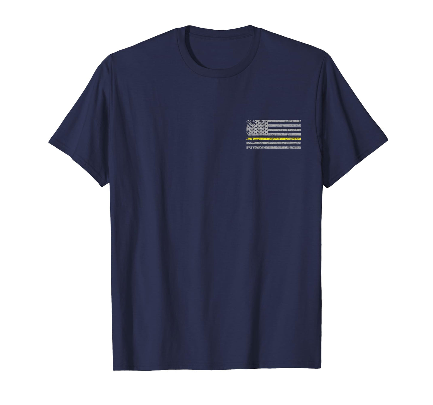Thin Yellow Line American Flag Emergency Dispatcher T-Shirt