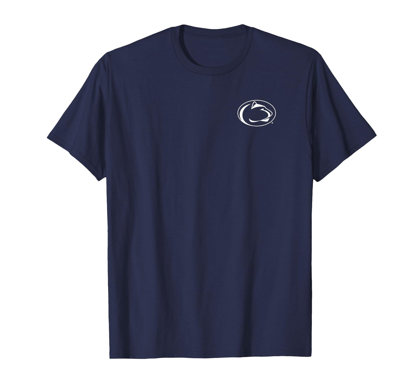Penn State Nittany Lions Front/Back Mascot Navy Blue T-Shirt